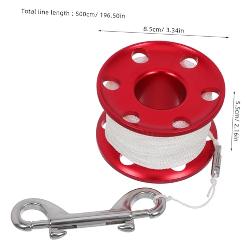 Carrete de buceo de aluminio UKCOCO anti-línea que evita enredos 2