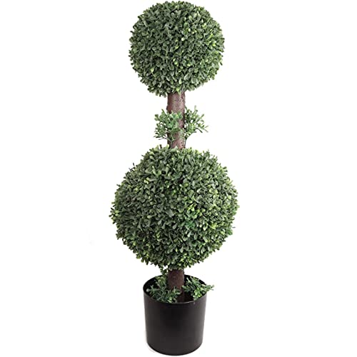 Larksilk Boxwood Double Ball Topiary 33