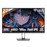 KTC 27インチゲーミングモニター WQHD (2560x1440) Fast IPS 200Hz (210OC可能）1ms(MPRT) 131%sRGB HDR400 低ブルーライト フリッカーフリー FreeSync & G-Sync対応 PS5対応 HDMI2.0×2 DP1.4×2 VESA 100*100 H27T22C-3