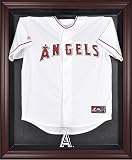 Los Angeles Angels of Anaheim Mahogany Framed Logo Jersey Display Case - Baseball Jersey Logo Display Cases ''Case Only''