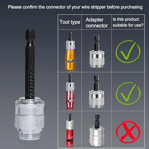 Tiges de connexion pour perceuse pour fixer vos adaptateurs à dénuder sans effort - 3