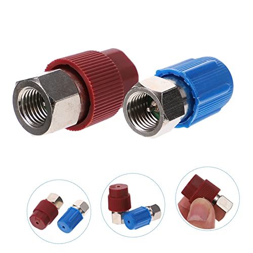 Conectores rápidos de conversión alta/baja LIFKOME, 2 piezas, para reparación de líneas de aire acondicionado automotriz, diseño deslizante miniatura 7