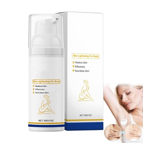 Crema blanqueadora para axilas, loción hidratante blanqueadora de 30 g, crema iluminadora antioxidante VC, adecuada para mujeres, loción hidratante para la línea del bikini, adecuada para axilas