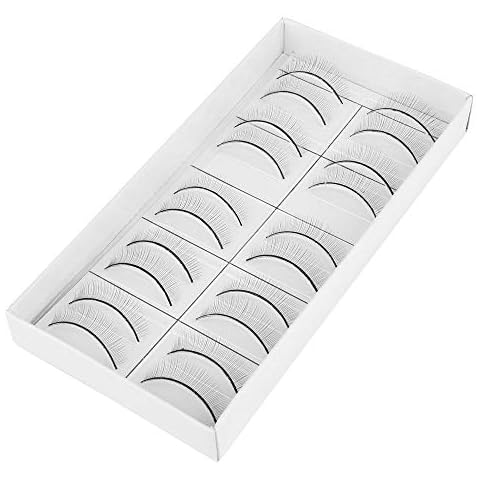 Weimob Mannequin Closed Eyes Practice Training Head and Practice Lahes Set Makeup Cosmetology Mannequin Head Doll for Fake False Eyelash Eye Extension Practice Make Up Tool Set (lash*10pairs) Cover