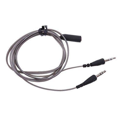 Cable divisor Y 3.5 mm macho a hembra para micrófono y auricular miniatura 3