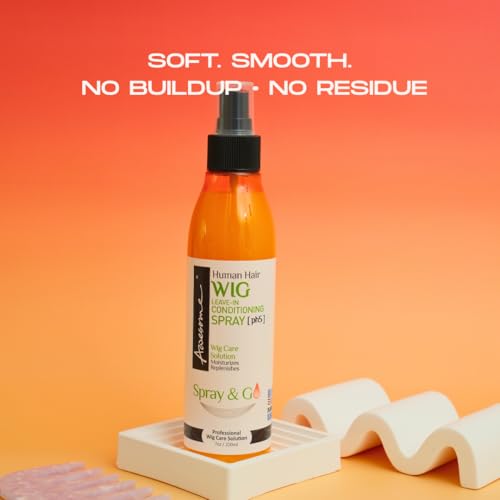 Awesome Human Hair Wig Shampoo, pH5, Wig Care Solution, Adds Body & Volume, Promotes Silkiness and Shine, Detangle Wig & Easy Combing, Provides Freshness Feeling (7 fl oz)