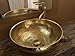 Brassmadecraft Brushed Brass Bathroom Sink, Hammered Above Counter Vessel Sink, Moroccan Bathroom Handmade Sink (8 Inch)