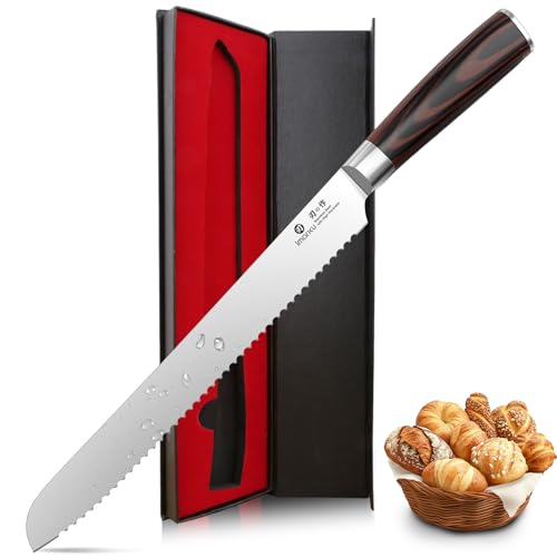 imarku 10-Inch German Stainless Steel Bread Knife