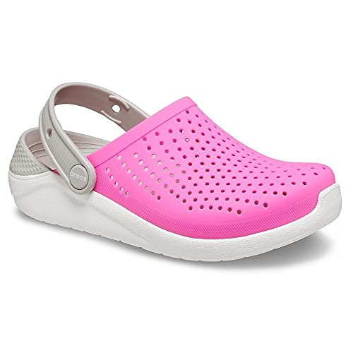 CROCS Literide Clog K - Electric Pink/White - C13 , 205964-6QR-C13, Kids Unisex , Electric Pink/Whit