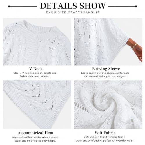 Jersey poncho mujer oversize contra el frío con diseño elegante 6