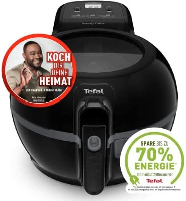 Tefal - Actifry Extra Black FZ7228, Friggitrice ad aria, sana, capacità 1,2 kg fino a 6 persone, poco olio, inodore, 300 ricette (lingua italiana non garantita)