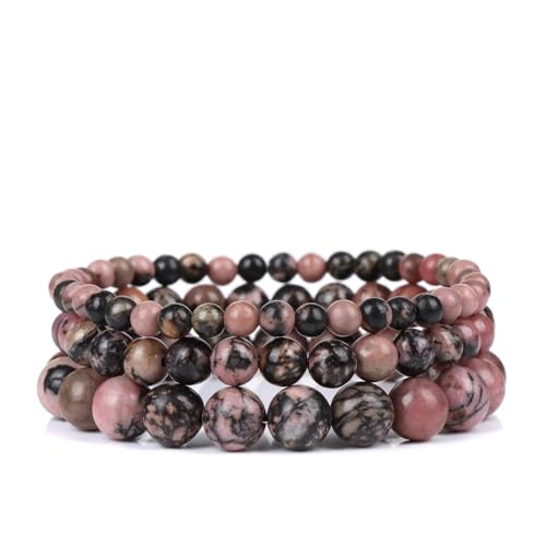 Bracelet perles agates d'arbre violet : le cadeau mixte idéal en pierre naturelle
