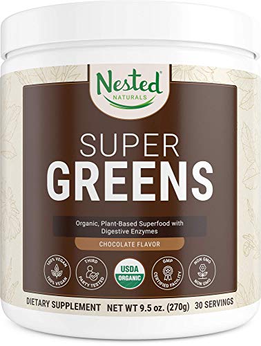 Nested-Naturals-Greens-Family-Bundle-Super-Greens-Chocolate-Super-Greens-Super-Kids-100-USDA-Organic-Non-GMO-Vegan-Plant-Based-Superfood-Powder-for-Adults-Children-Boost-Nutrition