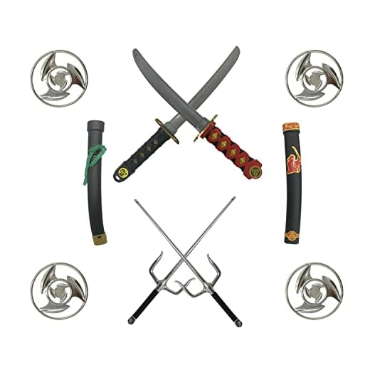 BMARLF Plastic Ninja Toys Weapons Swords for Kids Ninja Sword Ninja Kids Toys Foam Sword Ninja Sword Ninja Costume Accessories 8 Pcs Black
