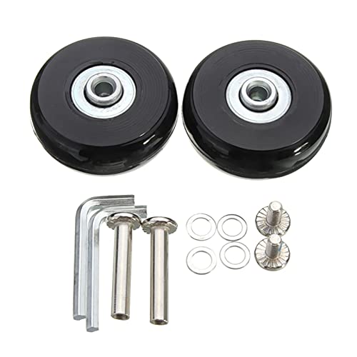 Paar Gepäck Koffer Ersatz Rollen Gummi Mute Ersatz Räder für Gepäck Koffer (40mm x 18 mm) Cover