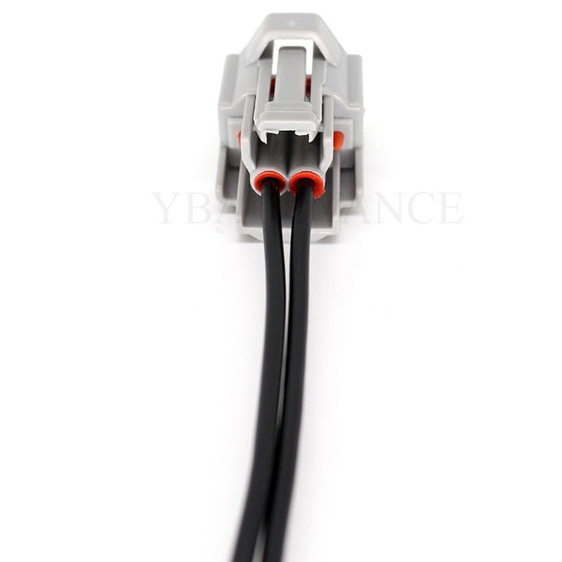 2 pin Female d enso to ev6 Fuel Injector Motorcycle Parts Wire Harness Connector - (Color Name: Black)