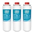 AQUA CREST Replacement Filter for Elkay® 51300C, [No CHIP] Compatible with Elkay® ezH20® and Halsey Taylor® Bottle Filling Stations, NSF/ANSI 42, Reduces Chlorine, Bad Taste & Odor, 3 Packs