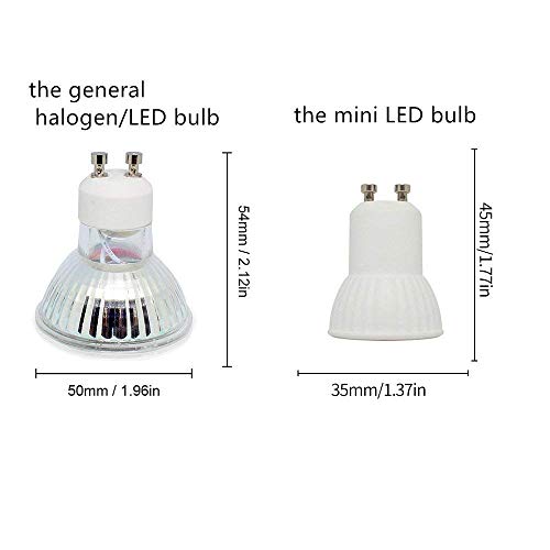 Mr11 Gu10 Led Light Bulbs (4 Pack) 3W Led Spotlight 30W Halogen Bulbs Equivalent 3000K Warm White Non-Dimmable Gu10 Track Lighting, Recessed Light Ac85-265V #TOP2
