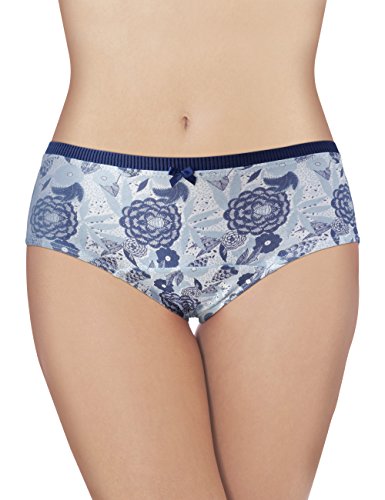 Natratouch 3 Pack Assorted Color Cotton Brief Menstrual Period Panty, Light Incontinence Panty, Absorbent Cotton Panty