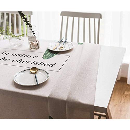 Nappe coton lin rectangulaire style Ins pour décoration de table basse salon