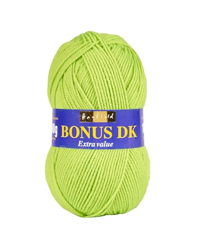 Sirdar Hayfield Bonus DK Double Knitting Yarn, Neon Green (552), 100g