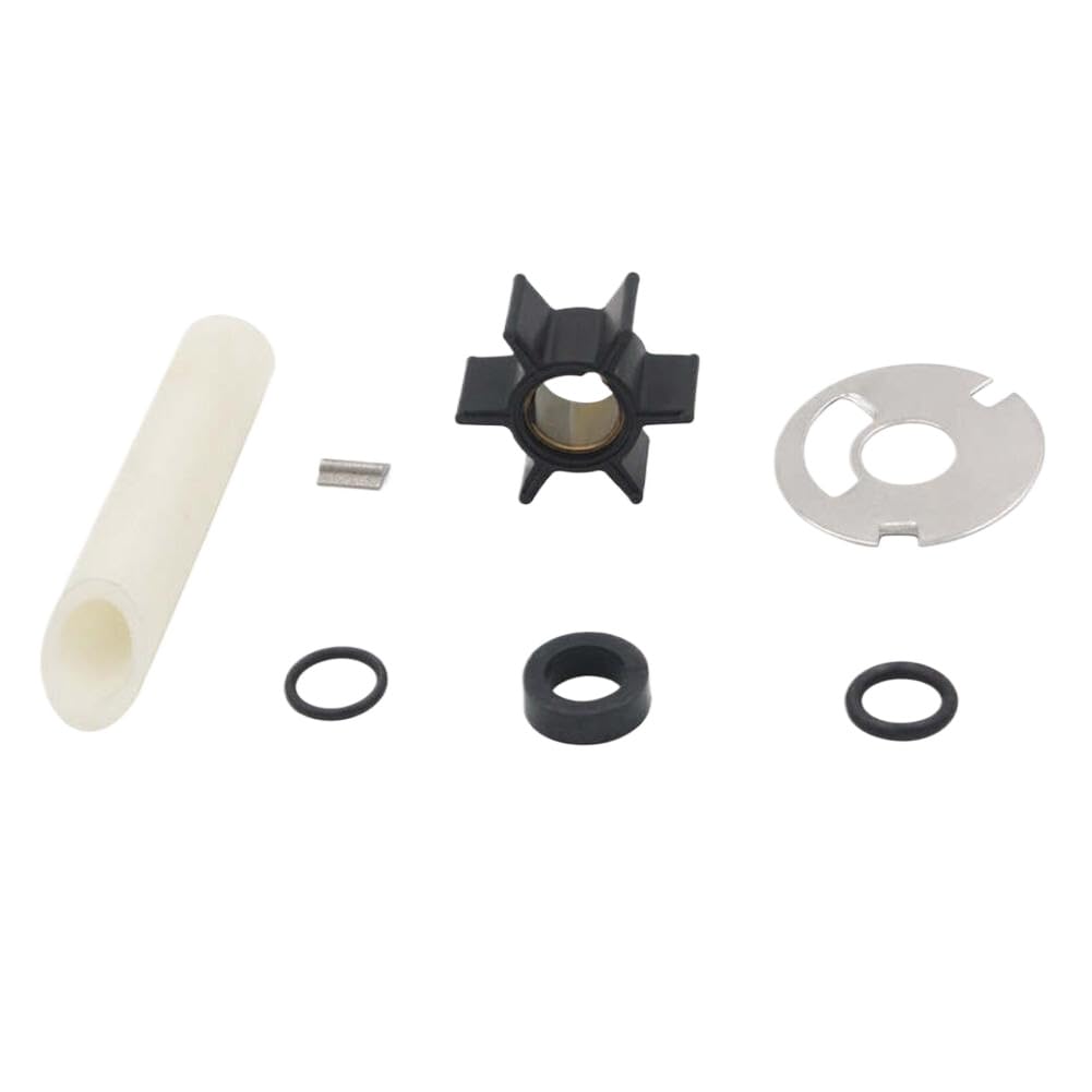 Kit girante pompa acqua compatibile con motori fuoribordo 4, 4.5, 6, 7.5 e 9.8 - Sostituisce i codici 47-89981Q1, 89981T2, 18-3239 - Diametro albero 0,456 pollici