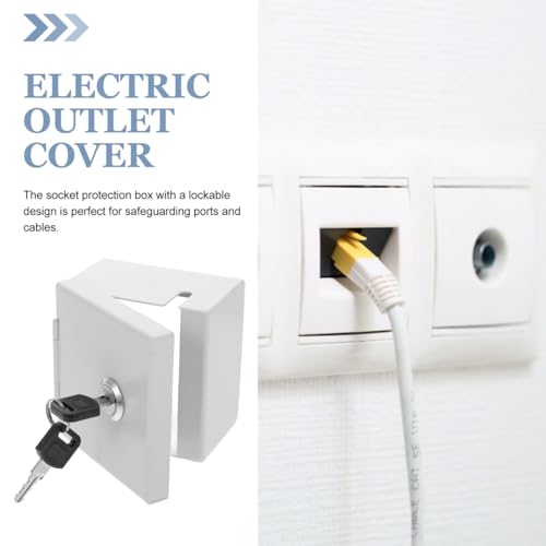 Boîte de protection pour prise électrique murale anti manipulation - 7