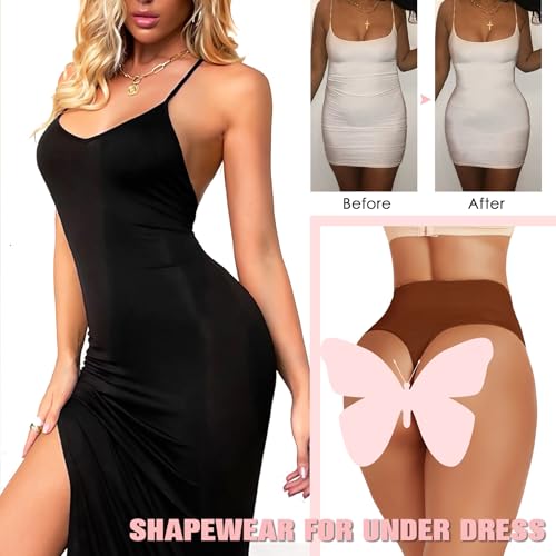 Image of Seamless Thong Shapewear for Women Tummy Control Body Shaper Panties Girdle High Waist Shaping Underwear