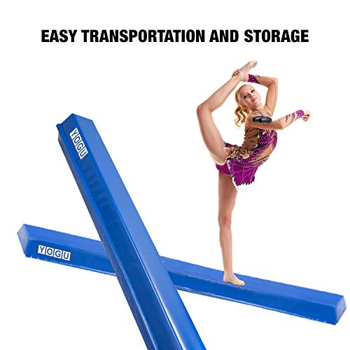 YOGU Foldable Balance Beam 9 Feet Folding Floor Gymnastics Equipment Beams for Kids Home Practice - Thumbnail 6