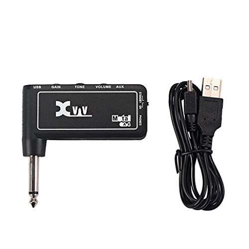 VanseeXvive GA3 Portable Rechargeable Electric Guitar Plug Headphone Amp Amplifier Black
