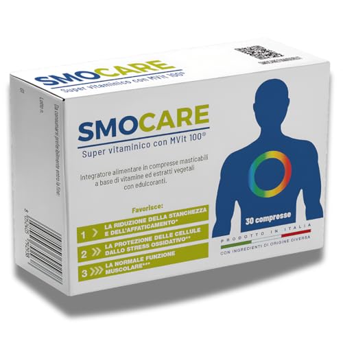 Smocare Super Vitaminico per chi Fuma Integrazione Specifica di Vitamine 30 compresse