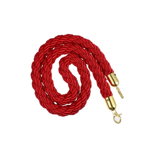 UKCOCO cordón de barrera trenzado rojo de alta durabilidad para barandillas interiores
