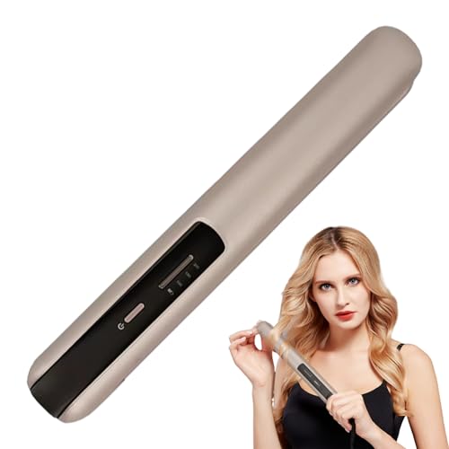 Plancha de cabello inalámbrica portátil con 3 temperaturas ajustables miniatura 3