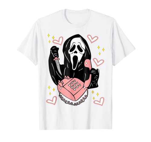 Ghostface llamando a Halloween gracioso, grita que cuelgue Camiseta