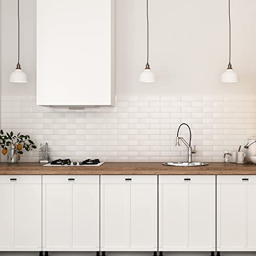 Image of Ravinte 10 Pack 2 inch Length Square Cabinet Pulls Matte Black Stainless Steel Kitchen Drawer Pulls Cupboard Handles Cabinet Handles