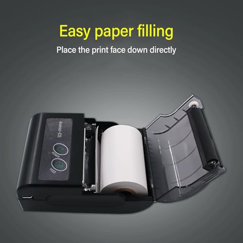 Image of Receipt Printer, Portable Pocket Thermal Receipt Printer, 58mm POS Printer for Small Business, USB Mobile Bill Ticket Printer for Android, PC,
