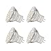 Produktbild EKSAVE MR11 GU4.0 3.5W LED Glühbirnen, Äquivalent zu 25-35W Halogenlampen, GU4.0 Base AC/DC 12V, 350 LM, 120 ° Flutlichtstrahl, Einbauleuchten, Schienenbeleuchtung, Warmweiß (3000K, 4pcs)