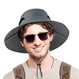 Mens Sun Hat for Men and Women Fishing Hat Wide Brim Safari Hat Waterproof Bucket Hats UV Protection