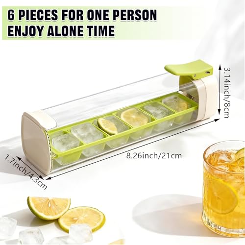 Molde para hielo silicona 2 piezas naranja miniatura 2