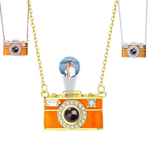 Custom Necklace With Photo Inside Personalized Picture Projection Necklaces P...