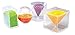 hand2mind Plastic Fillable 3D Shapes, Clear Geometric Solids for Measuring Volume (Set of 6)