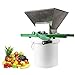 JACKBAGGIO Exprimidor manual de manzanas de acero inoxidable para jugo de manzana, trituradora de uvas con engranaje de aleación de aluminio saludable y ecológico