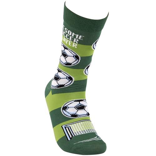 Calcetines de fútbol Awesome Soccer Player de diseño divertido y talla única unisex 3