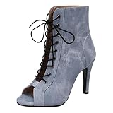 Fooceoute Botas De Baile Latino para Mujer,para Bailes De Interior Fiestas Etc