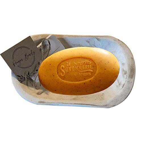 BONOCO Porte-Savon 2 pièces - Boîte Porte-Savon for évier de Cuisine |Porte-Savon de Style campagnard Porte-Savon de Style Cross-Country rétro Porte-Savon en résine