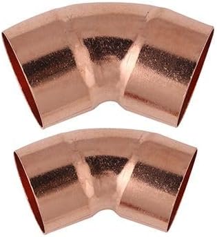 Copper Fitting 45 Degree Equal Elbow Double Socket Welding Pipe Connector(19mm)