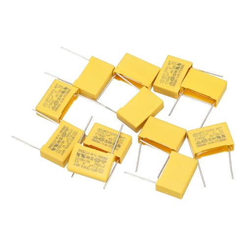 Image of PATIKIL 12Pcs 0.1uF 275V Polypropylene Safety Capacitor 18x12x6mm 15mm Pin Pitch