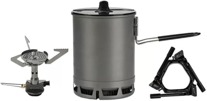 キャンプ クッカー ポット 鍋 600ml アルミニウム コンパクト 軽量 加熱交換 アウトドア調理器 蓋付き 日帰り旅行、テント 