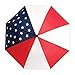 StrombergBrand Patriot Folding American Flag Umbrella (Folding USA Umbrella), Red White & Blue Folding Umbrella For Men And Women, Automatic Open and Close Umbrella, Compact Patriotic Umbrella