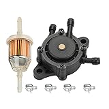 Hipa Fuel Pump + Fuel Filter for L105 L107 L108 L111 L118 L120 L130 LT166 LT180 LT190 LTR166 LTR180 LX277 LX280 LX288 Riding Lawn Mower